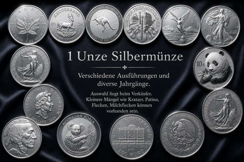 Unze silbermünze 1g - 1, 31,1g