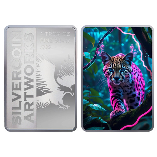 999 silberbarren ozelot - 1, oz