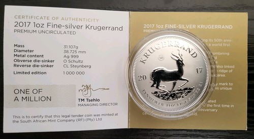 Unze krügerrand silber - unze, 1