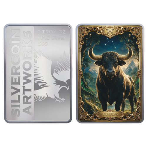 999 silberbarren stier - 1,