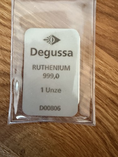 Degussa rutheniumbarren unze - degussa,