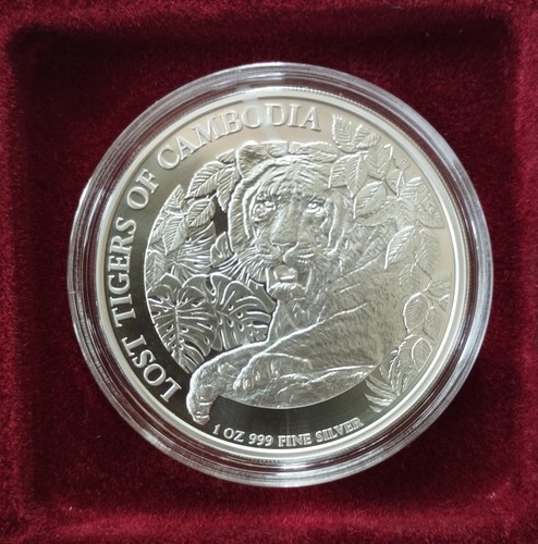 Unze 999 silber kambodscha - 1,