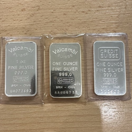 Unze 999 silber - 3x, 1