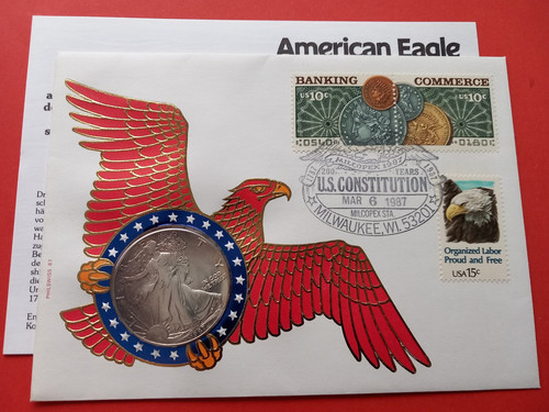 Numisbrief us dollar 1987 - numisbrief, 1