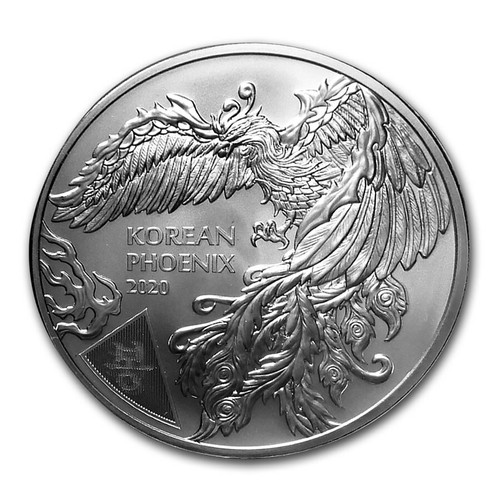 Unze 999 silber phönix - 1,