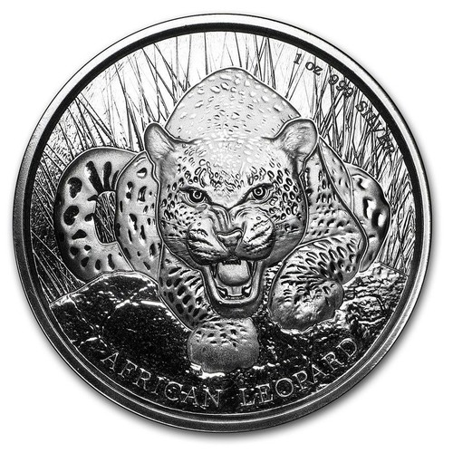 Unze 999 silber leopard - 1,