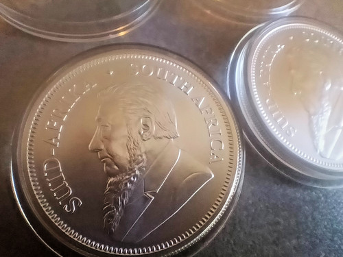 Krügerrand 1oz unze jahr - 2x,