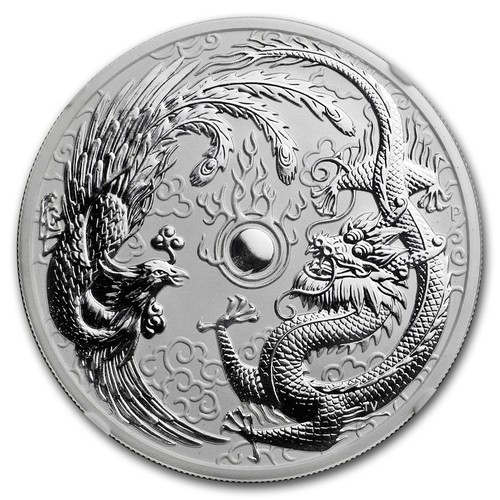 Unze 999 silber drache - 999,