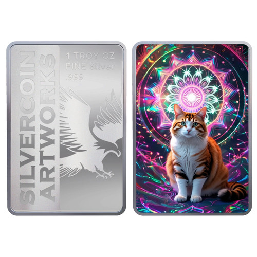 999 silberbarren katze - oz,